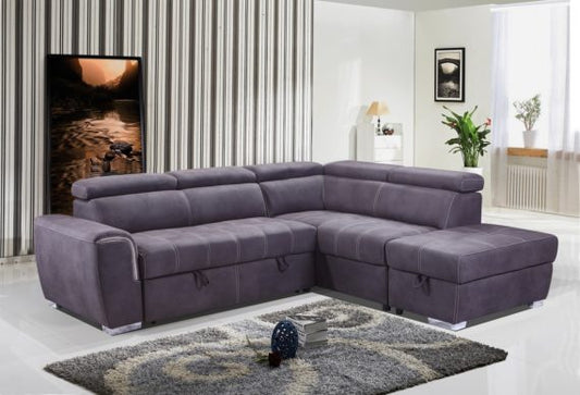 Navada Corner Sofa Bed Left or Right Hand Corner (Grey or Black)