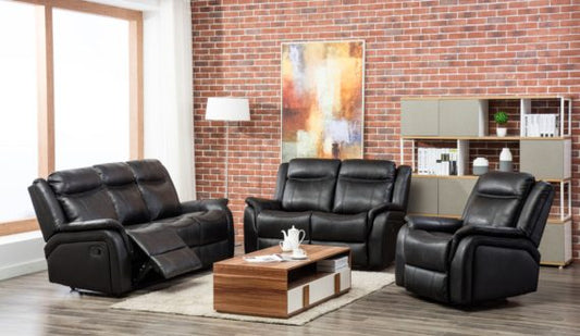 Newfoundland Sofa Set 3 Seater and 2 Armchairs (Grey, Black or Brown)